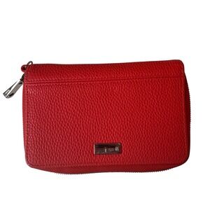 Thirty One Rolling Jewell Wallet Wrap Around Zipper Coral